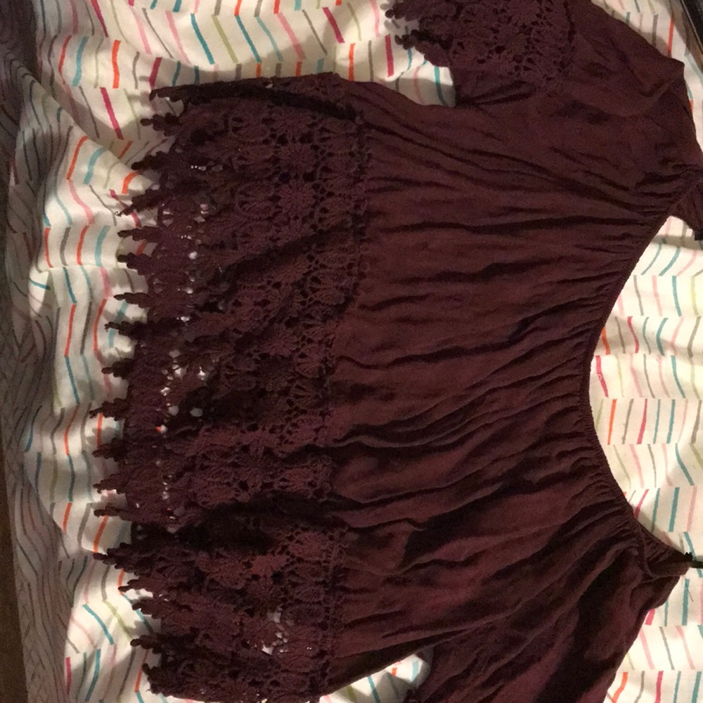 Off the shoulder shirt